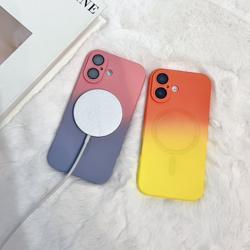 Liquid Silicone Magnetic Phone Case - Luxury Gradient Liquid Silicone Magnetic Phone