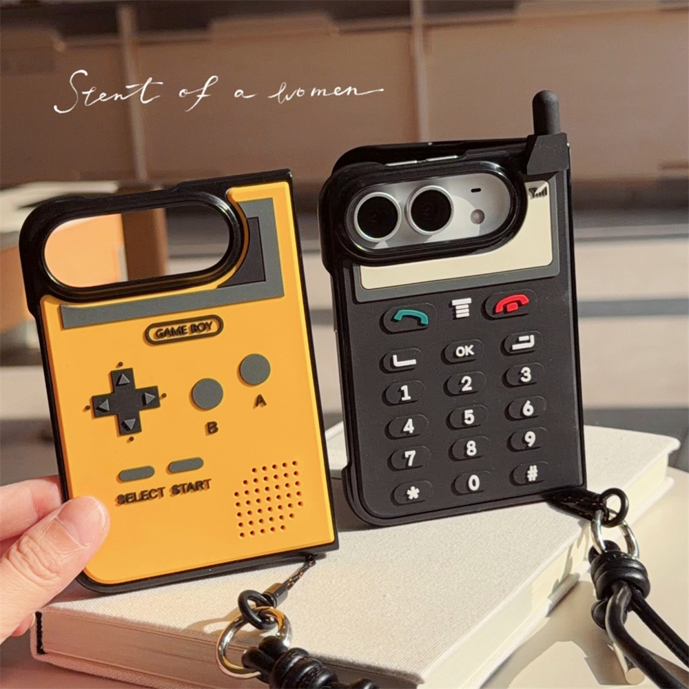Cute Cartoon Wrist Strap Silicone Case - Korea INS Simple With Wrist Strap