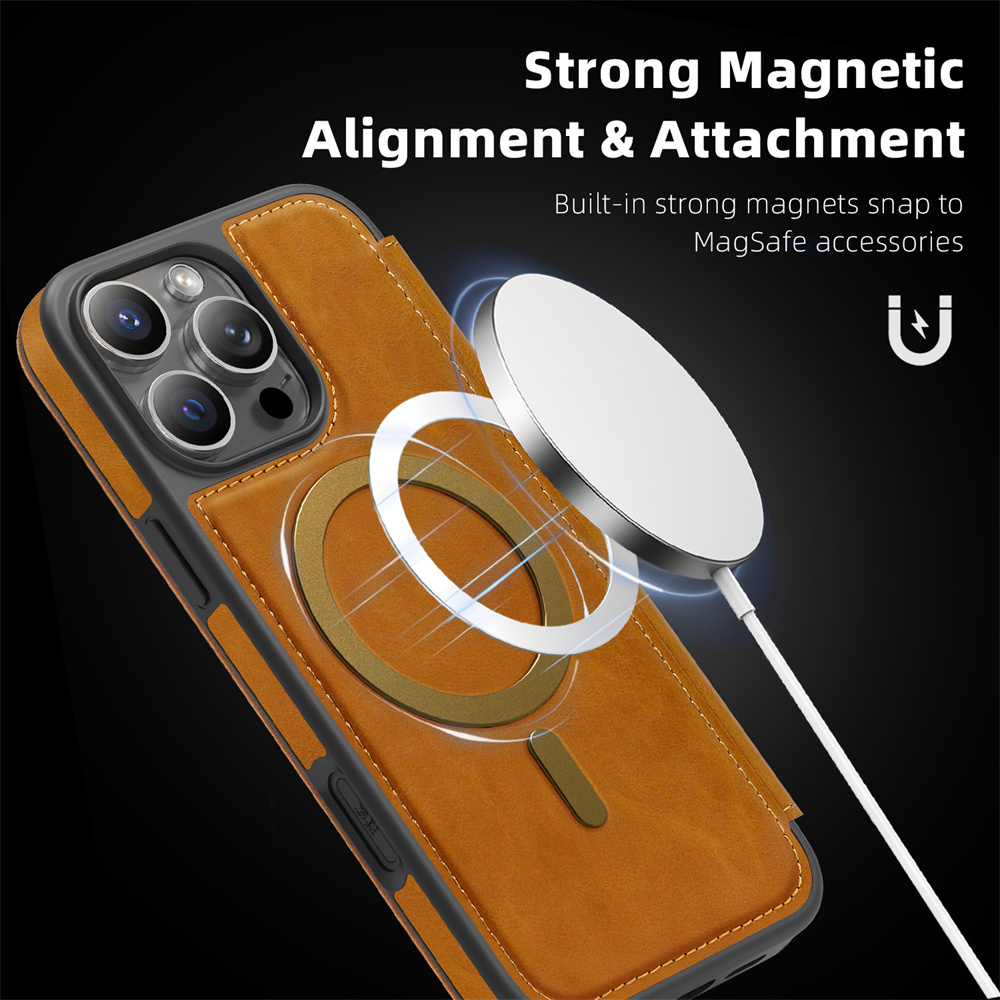Magnetic Flip Leather Phone Ca - Leather Wallet Card Holder Phone Cover review and price